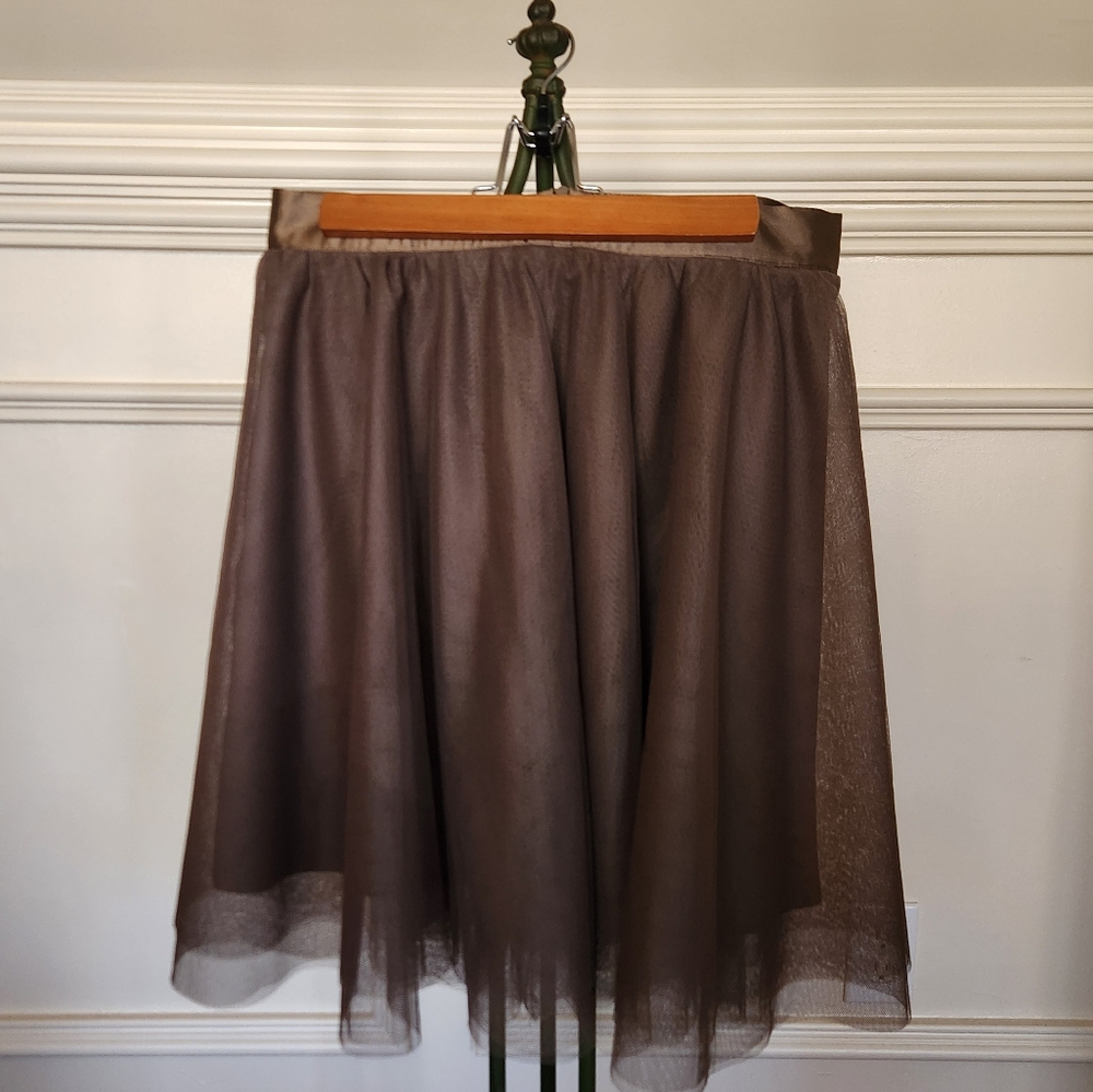Joyfolie Tulle Skirt in Pebble